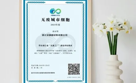 Zhejiang Guanhao Functional Material Co., Ltd. odlikovan titulom 